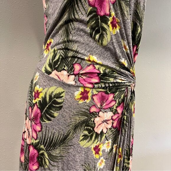 Vera Wang Tropical Floral print Sleeveless asymmetrical Dress Size extra small - Picture 7 of 15